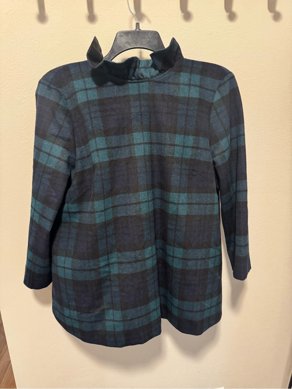 Tuckernuck Blackwatch Plaid Faye Blouse XL